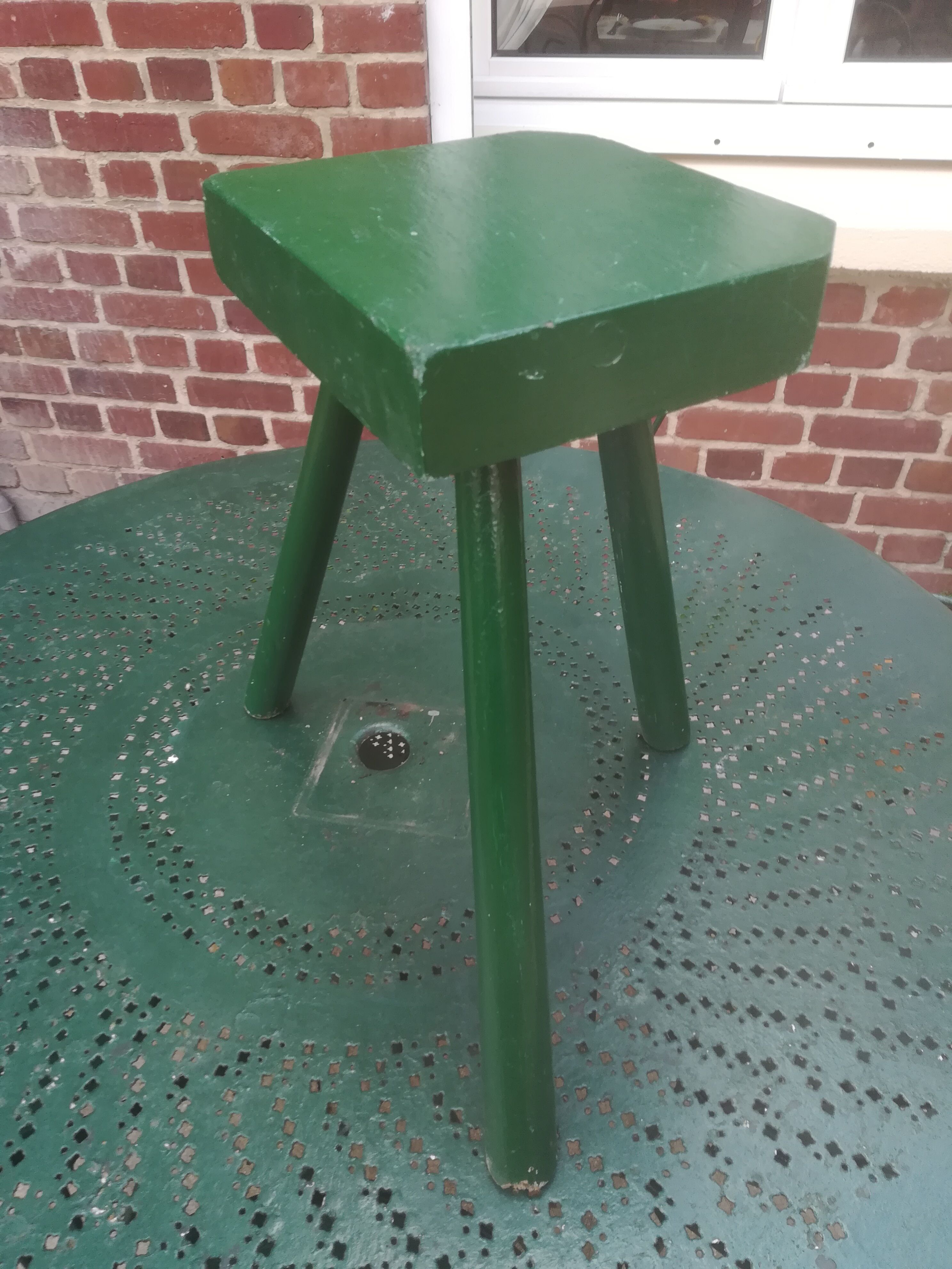 Antique trading stool