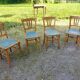 4 chaises en bois marque luterma