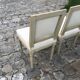 Series of 4 chairs of upholsterer style Louis XVI