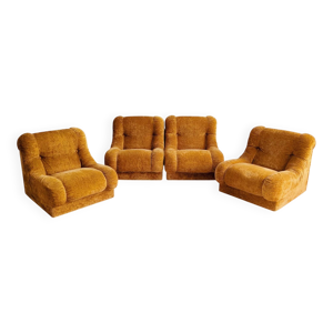Ensemble de 4 fauteuils - 1970