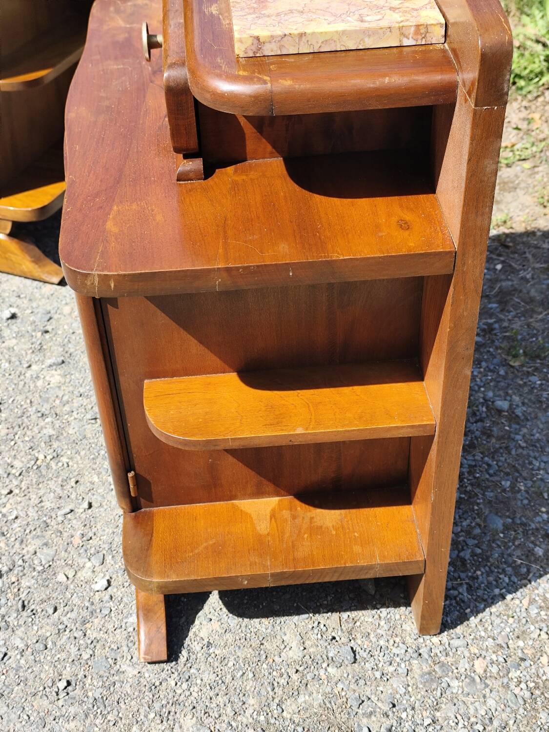 Paire de chevets bois année 50