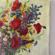 Still life with poppies, oil on canvas signed