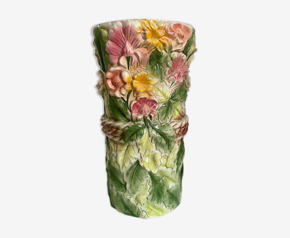 Porte-parapluies en barbotine vintage