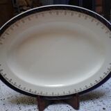 Plat ovale bleu roi Alfred Meakin