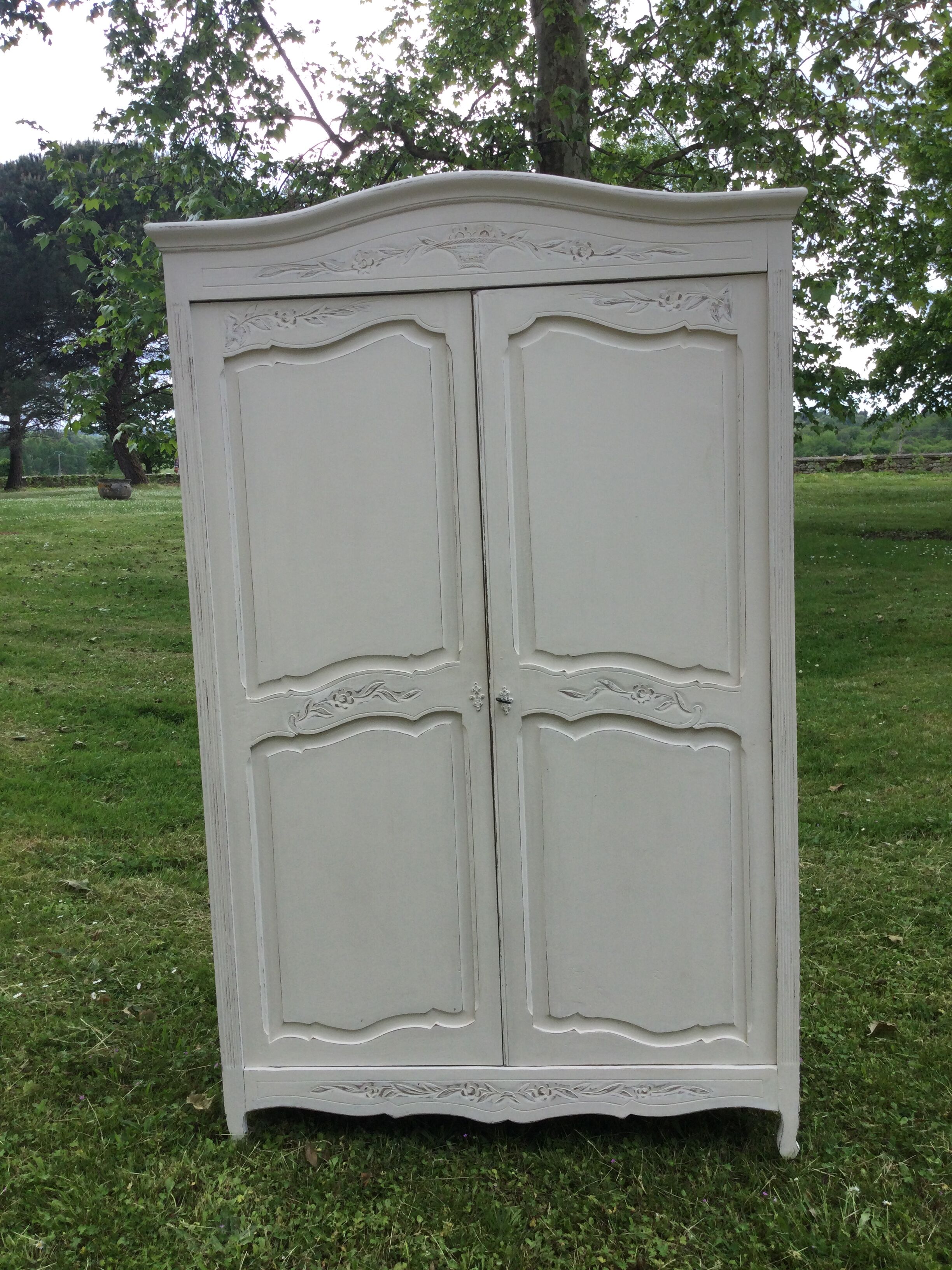 Old patinated cabinet