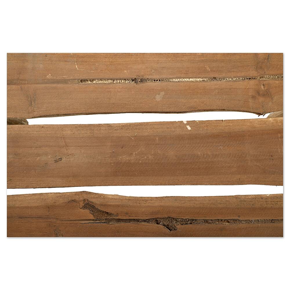 Banc rustique en rondins de bois