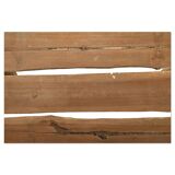 Rustic log bench