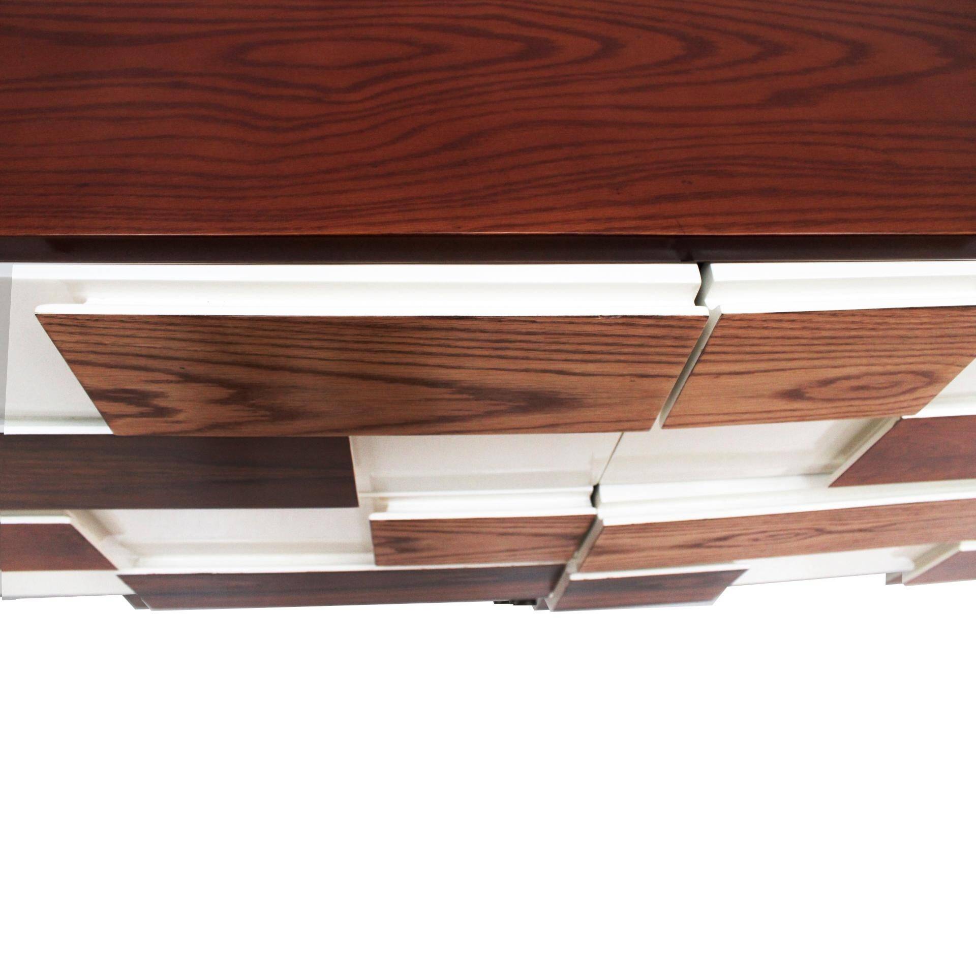 Italian Sideboard in Solid Wood with Steel Legs