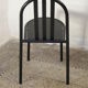 Robert mallet-Stevens' black chair, re-edition Ecart International, RMS