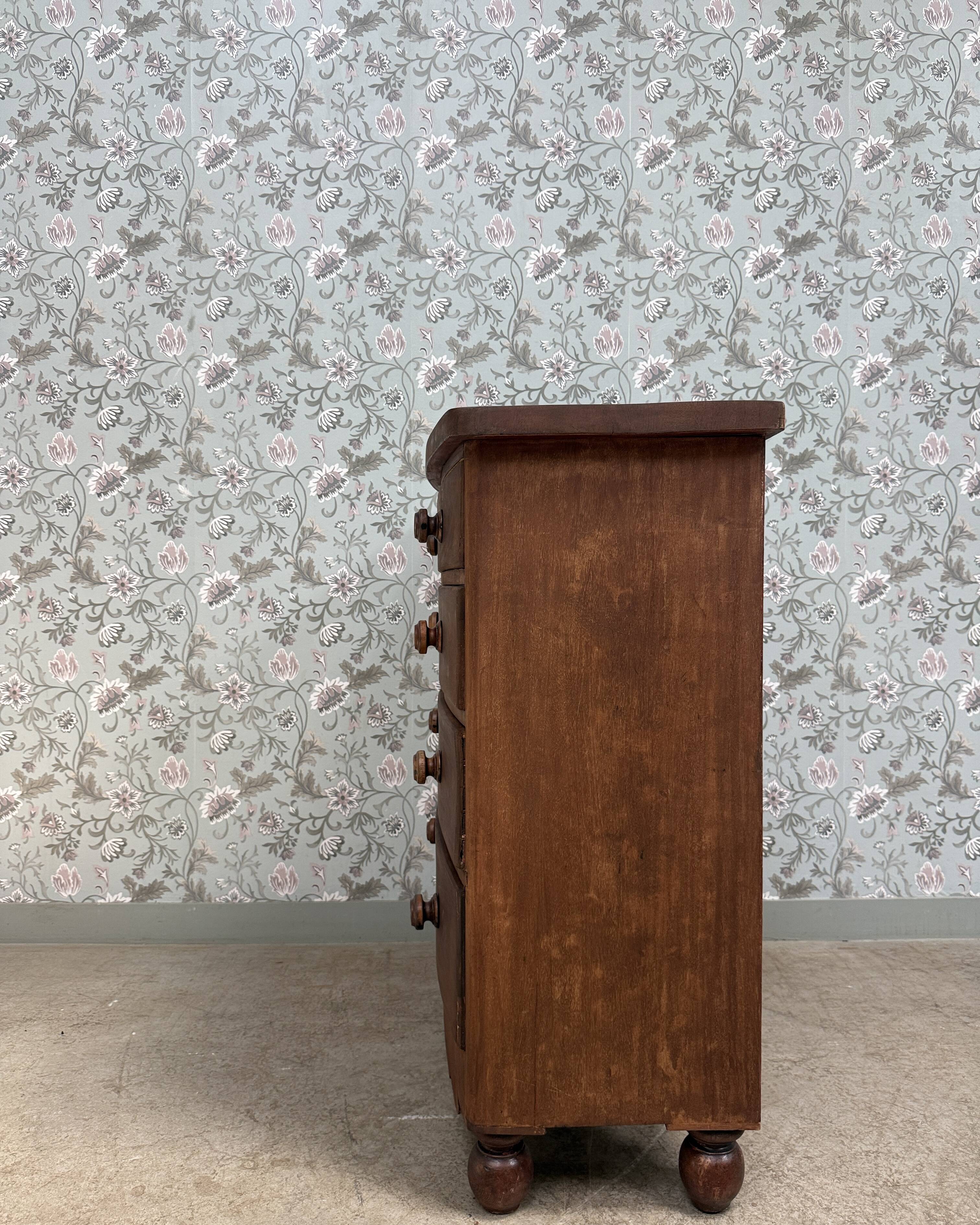 Large antique English chest of drawers (renovated)