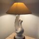 Vintage ceramic swan lamp from the 70s