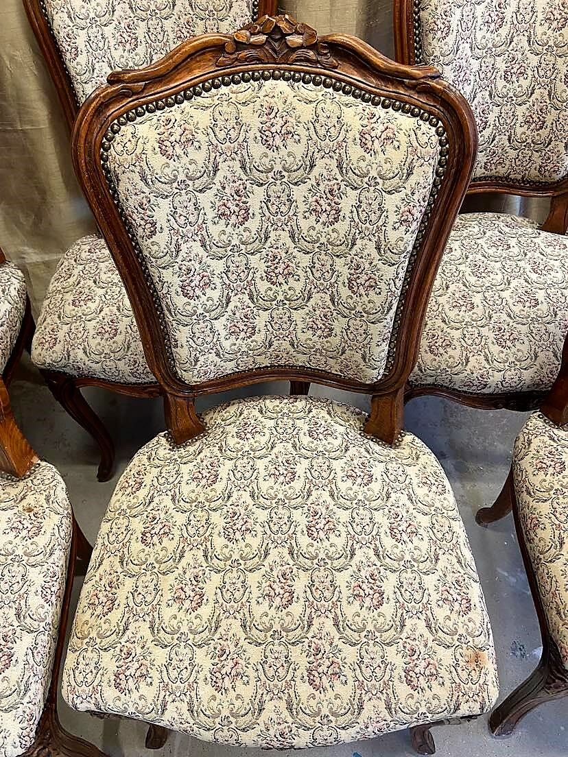 Set of 6 Louis XV style chairs