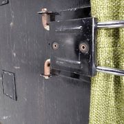 Green linen Soriana chaise longue, Afra & Tobia Scarpa, Cassina, 1970