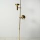 Scandinavian brass floor lamp with two adjustable light point
