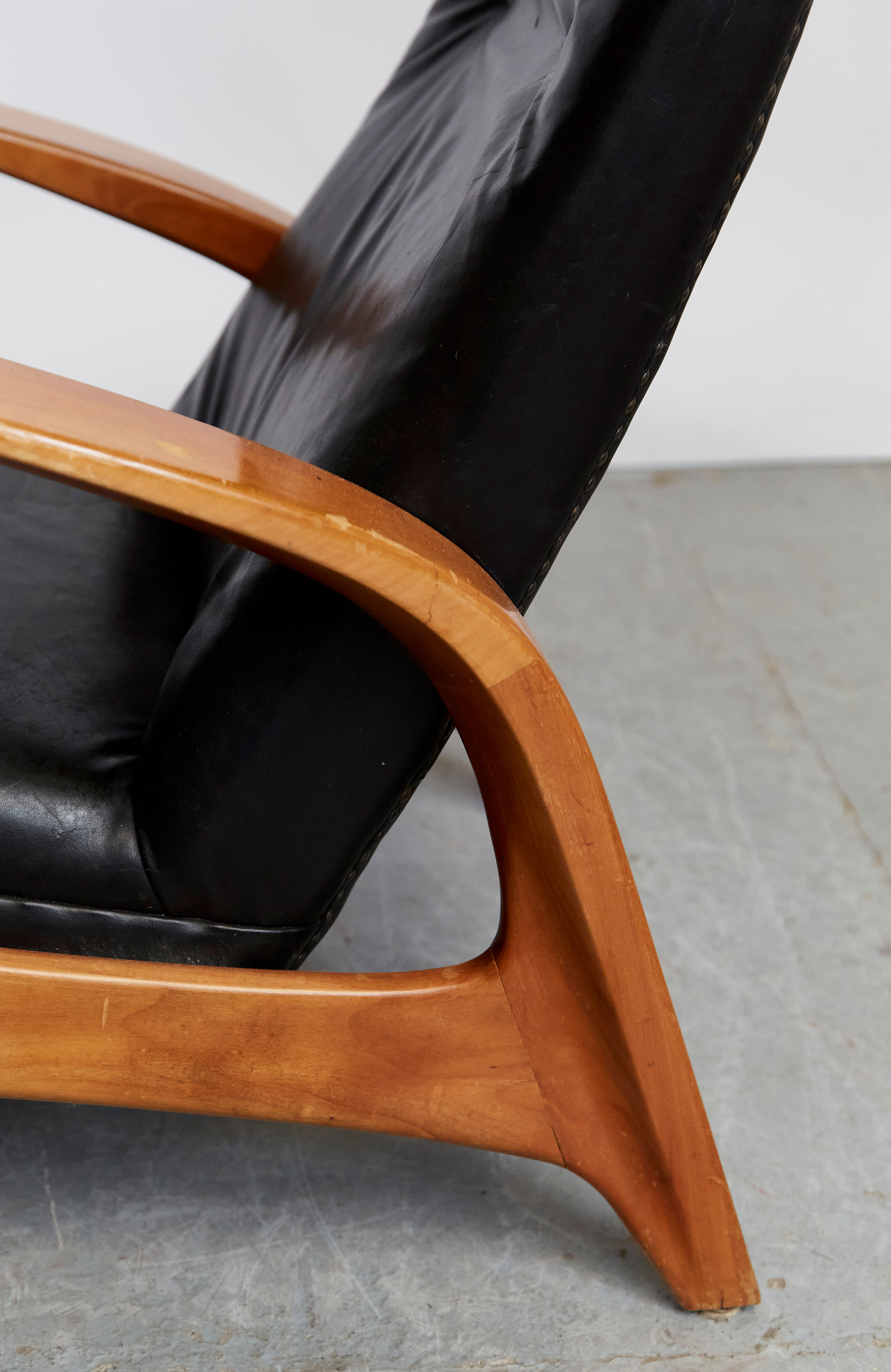 Rolf Rastad & Adolf Relling "Rock'n Rest" Chair and Ottomane for Arnestad Bruk