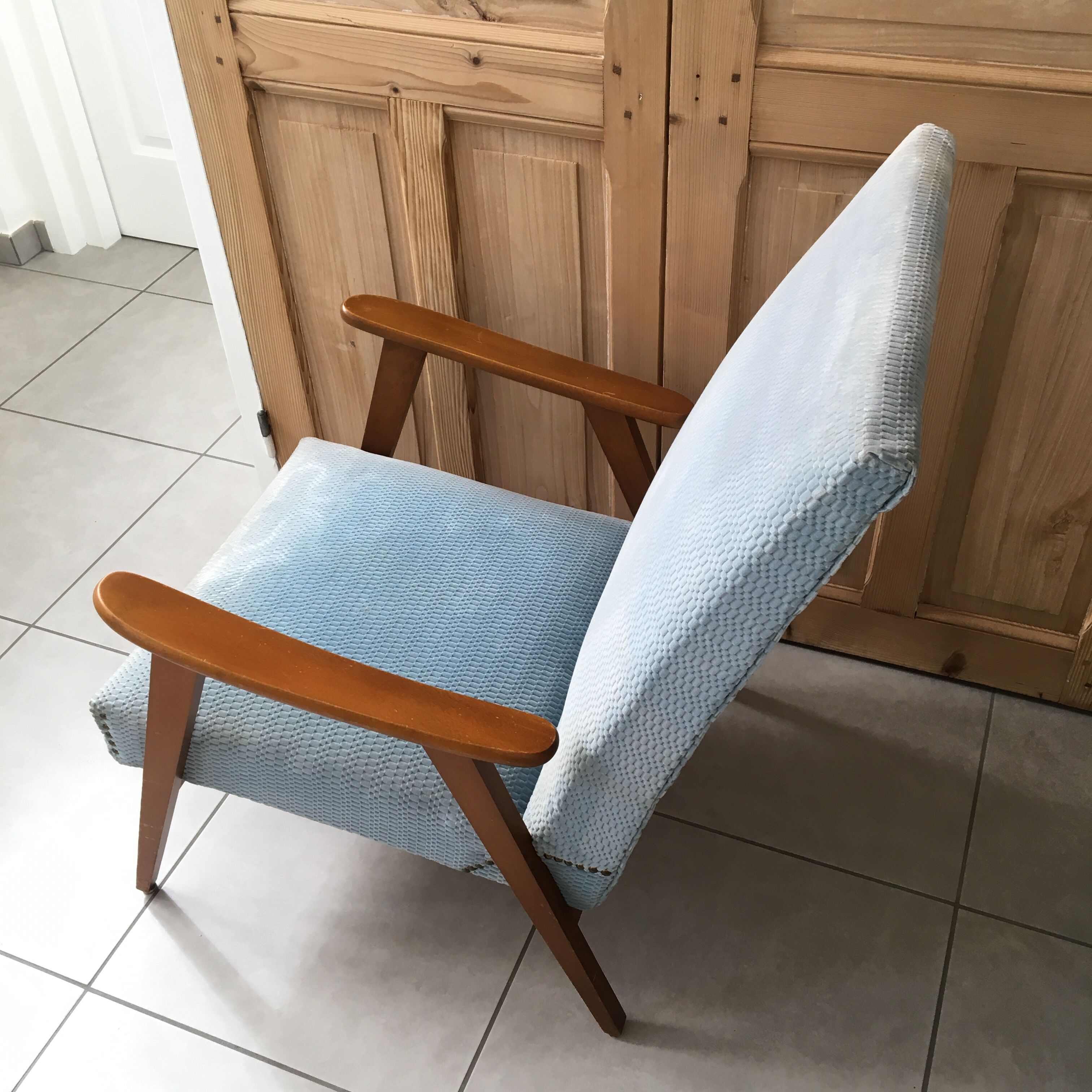 Boomerang style armchair 60s