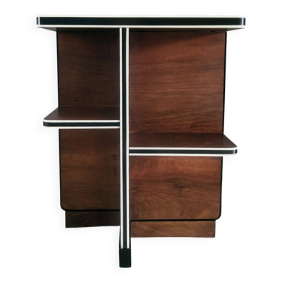 Table basse Art Déco par Waring & Gillow, années 1930, noyer, plateau en noyer burr.