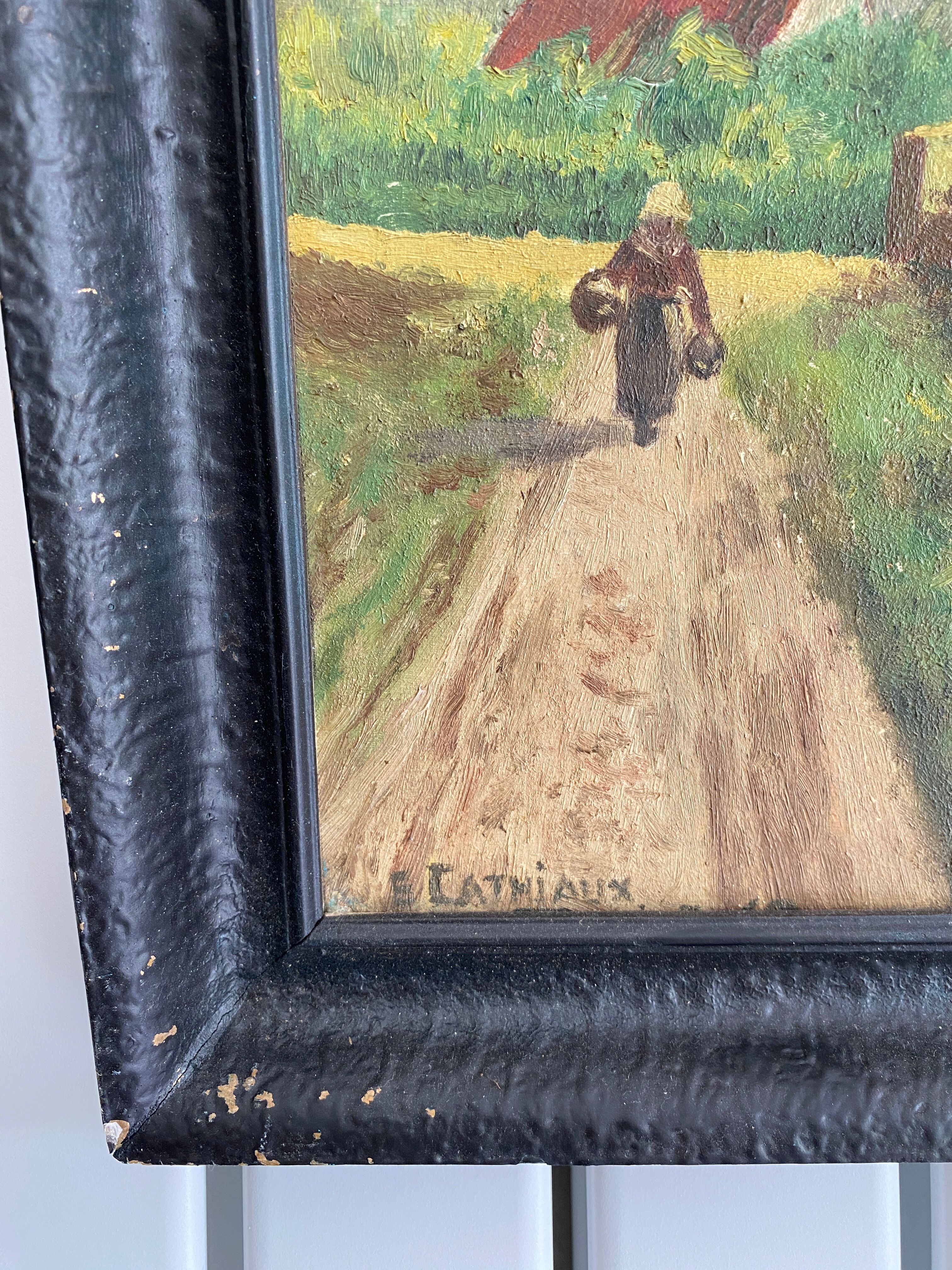 Tableau paysage coucher de soleil