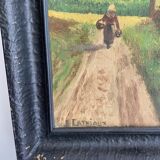 Tableau paysage coucher de soleil