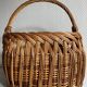 Panier osier ancien tressage