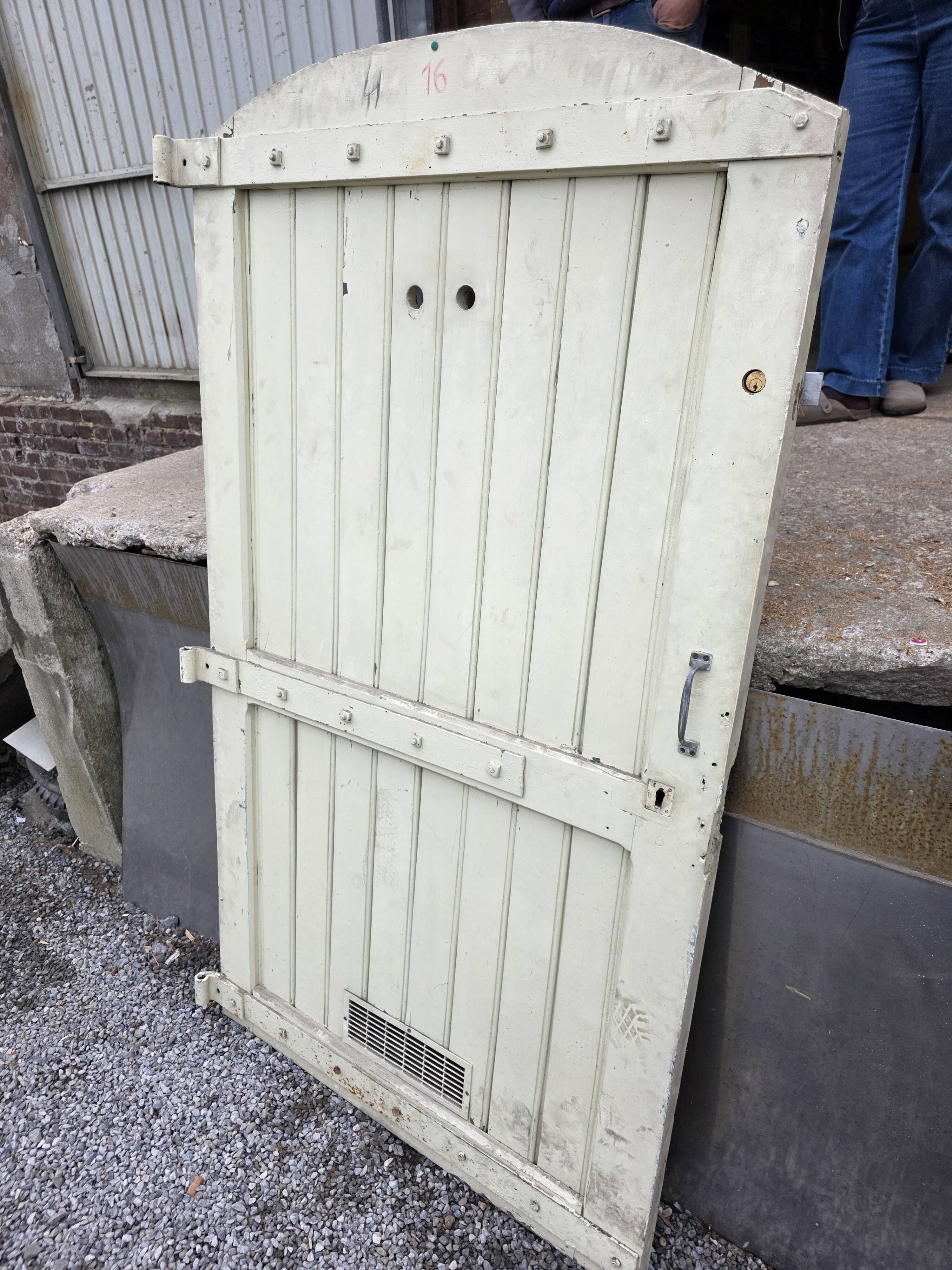Solid oak door from the 19th century.