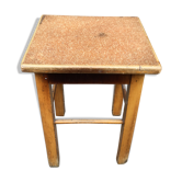 Tabouret de ferme en bois rustique vintage