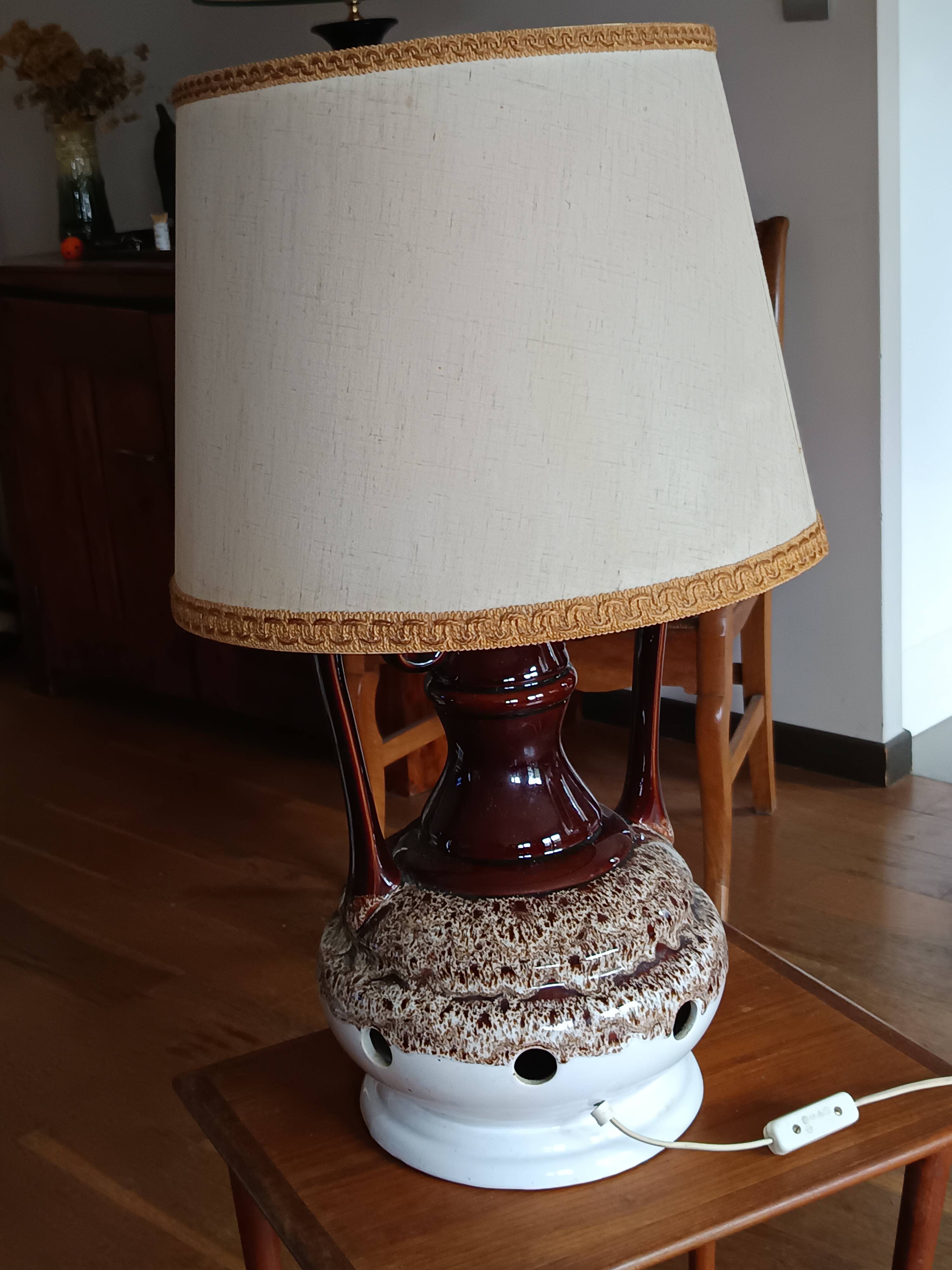 70s ceramic lamp