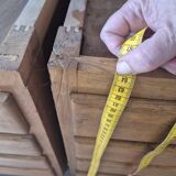 Lot de 2 meubles de metier a tiroir vintage provenant d'une ecole