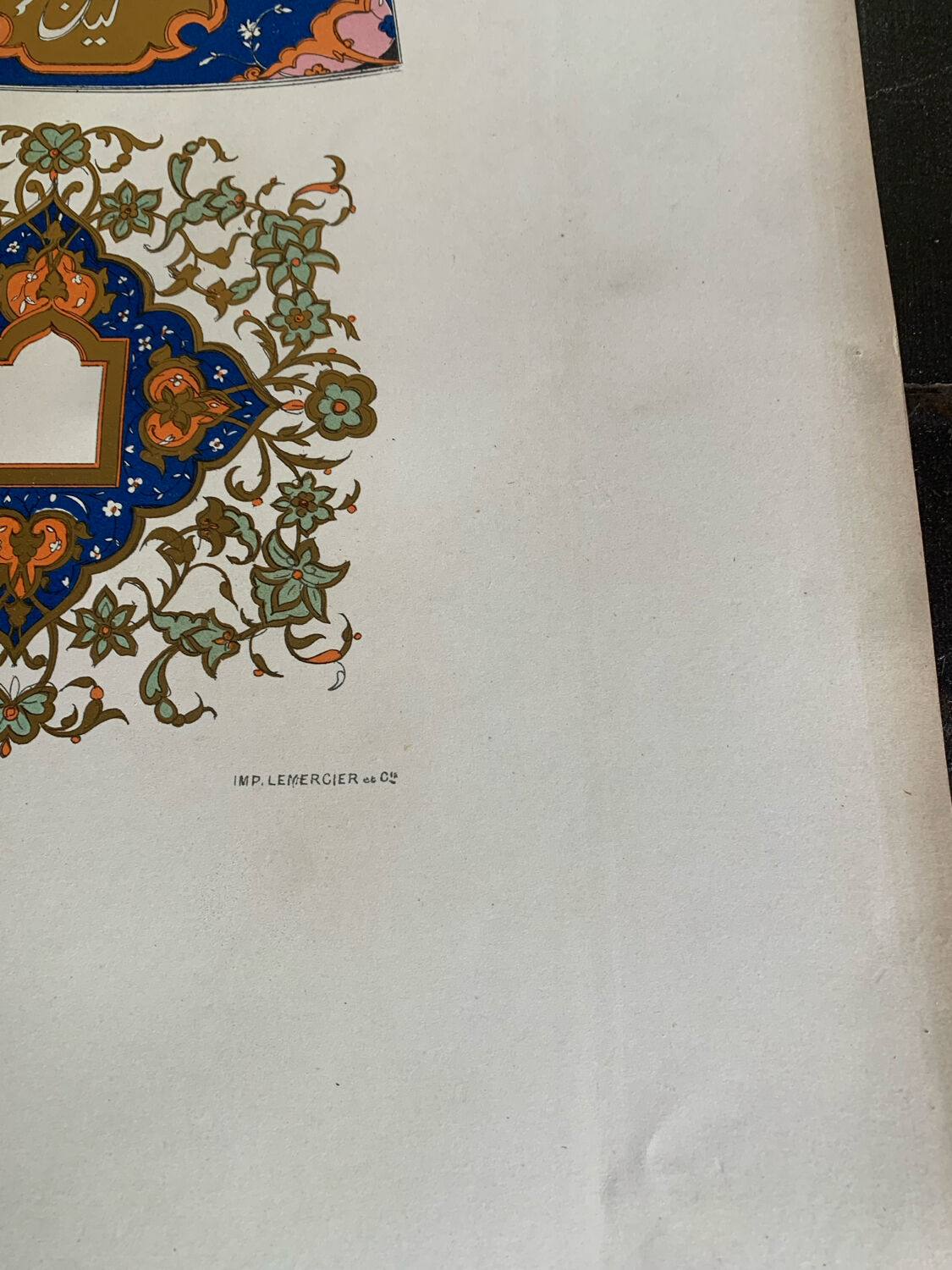 Ancient Oriental Lithography - Ornaments of Persia