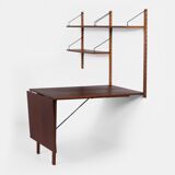 Royal System wall unit with desk by Poul Cadovius for Cado, 1960s – Teak, fold-out