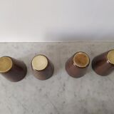 4 sandstone glasses