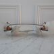 Pair of tulip sconces on inclined support 50s