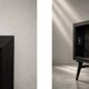 Mid-Century Modern Scandinavian Dark Oak Sideboard with Metal Handles