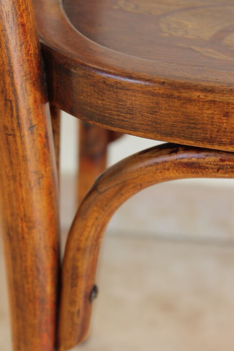 Mundus 42 pyrograved bistro chair