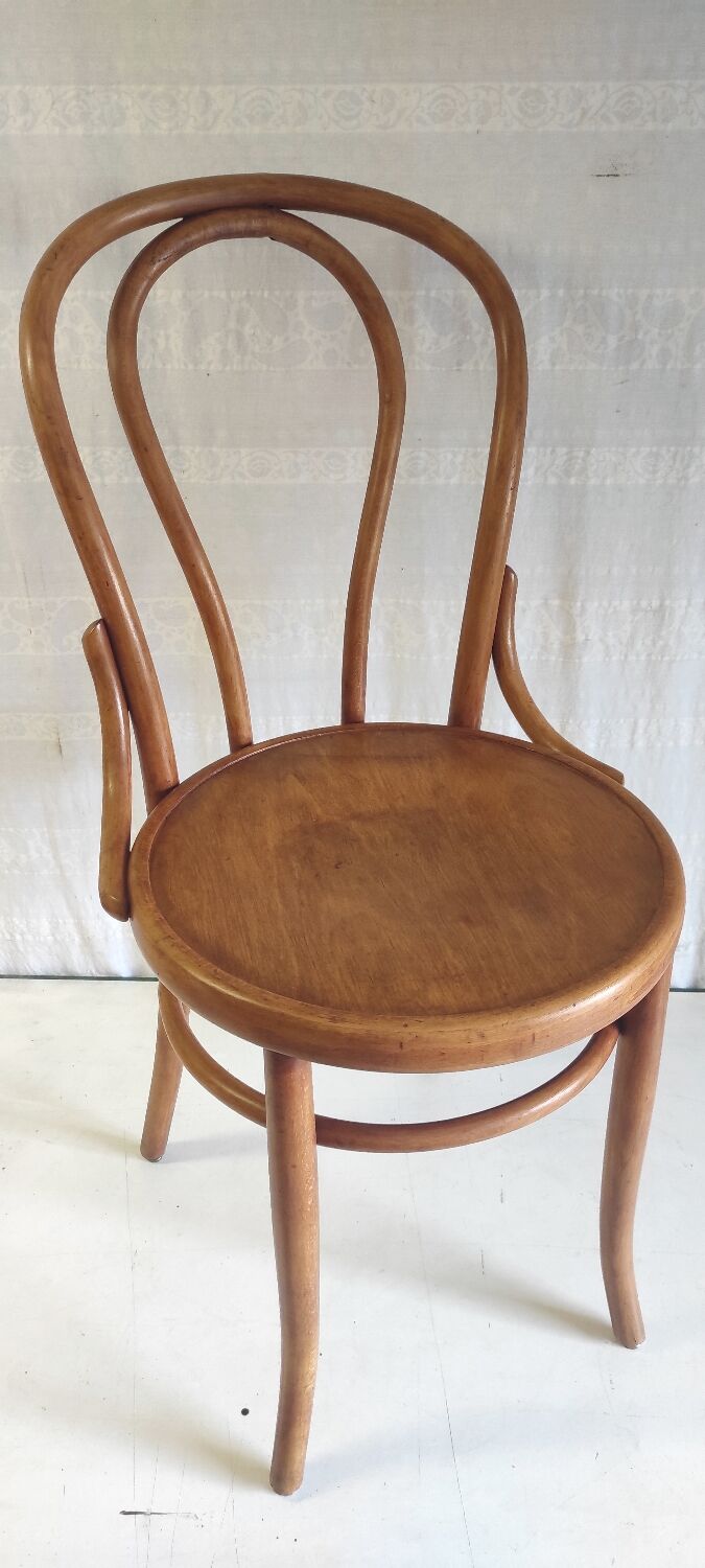Bistro chair n°18 in bent wood by Fischel - 1920s/1930s