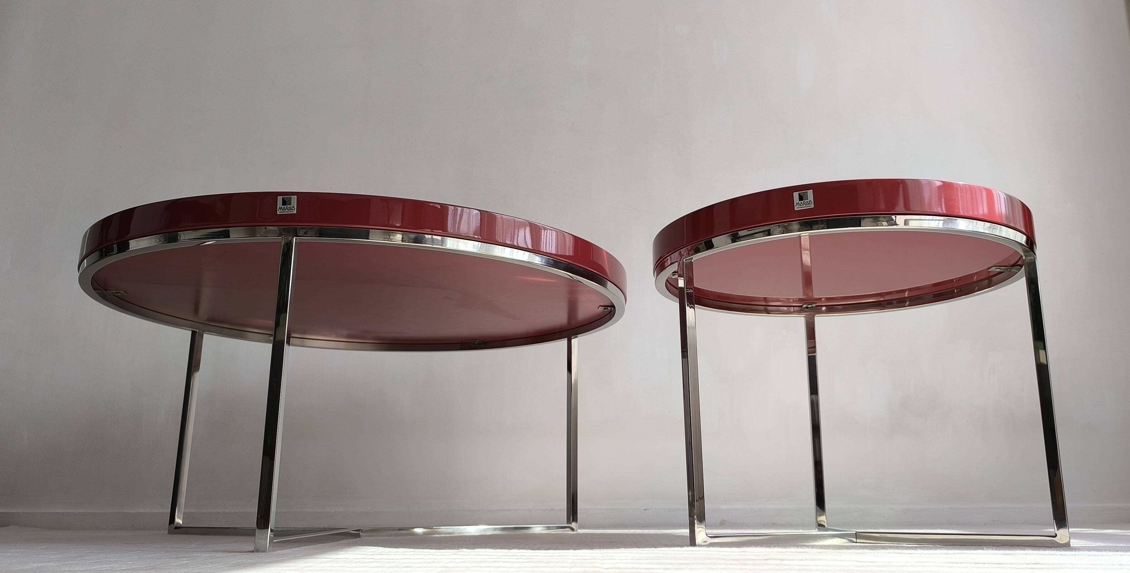 Magnificent “satellite” coffee tables by marais international