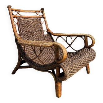 Rattan armchair