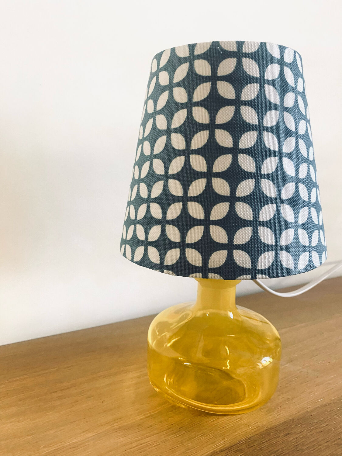 Upcycled bedside lamp vintage