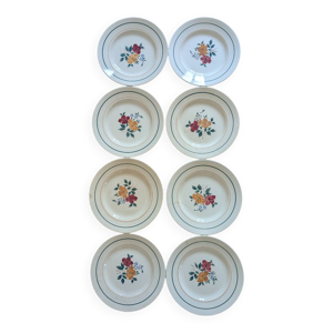 8 assiettes plates Marielle