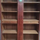 Louis XVI library in cedar burl