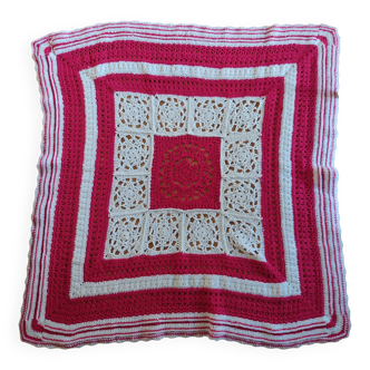 Couverture crochet vintage