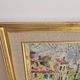 Oil painting on canvas Landscape - Port of Martigues signed Michel 1961
