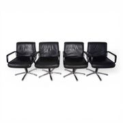 Set of 4 Wilkhahn Delta swivel chairs by Delta Design, 1970