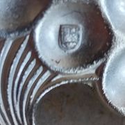 Plat en feuilles de vigne silver plate métal argenté wmf