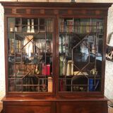 Mahogany showcase bookcase