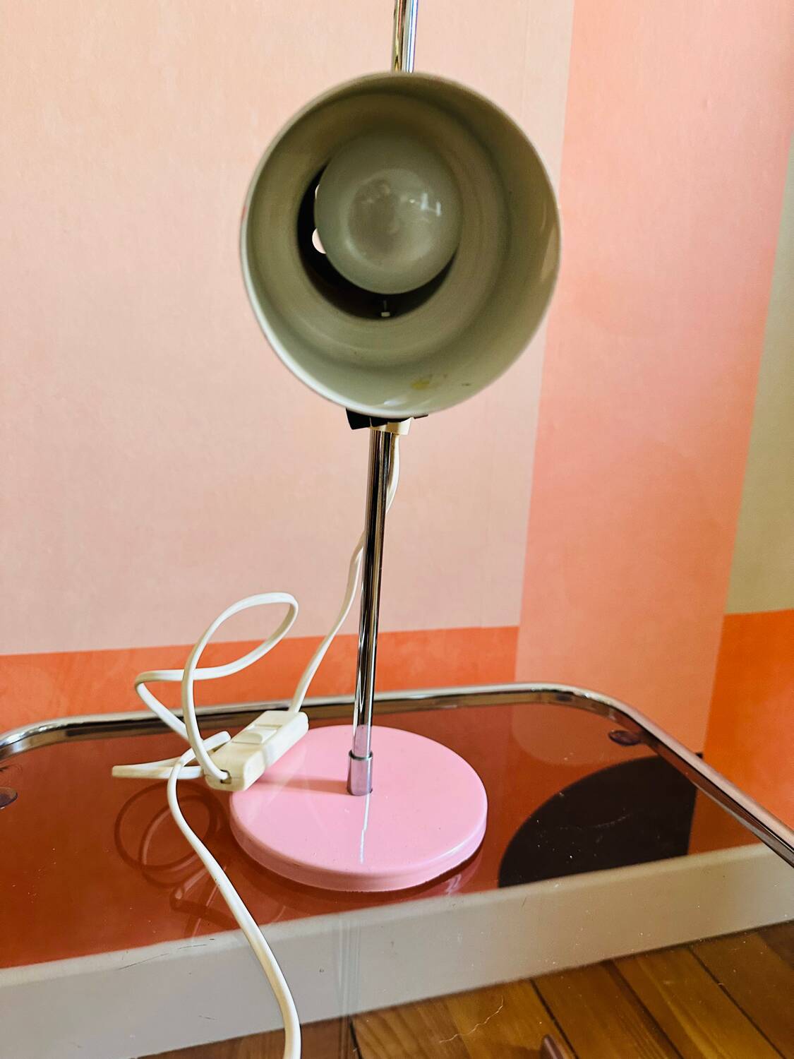 Vintage 70' pink lamp