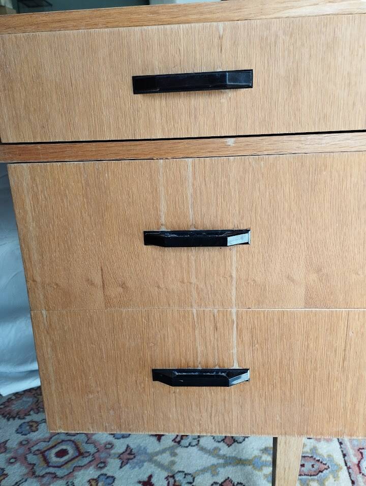 Geometric desk vintage design 1950s