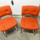 Paire de chaises Strafor Steelcase orange 70