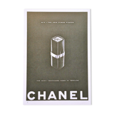 Chanel lipstick ad print, 1957