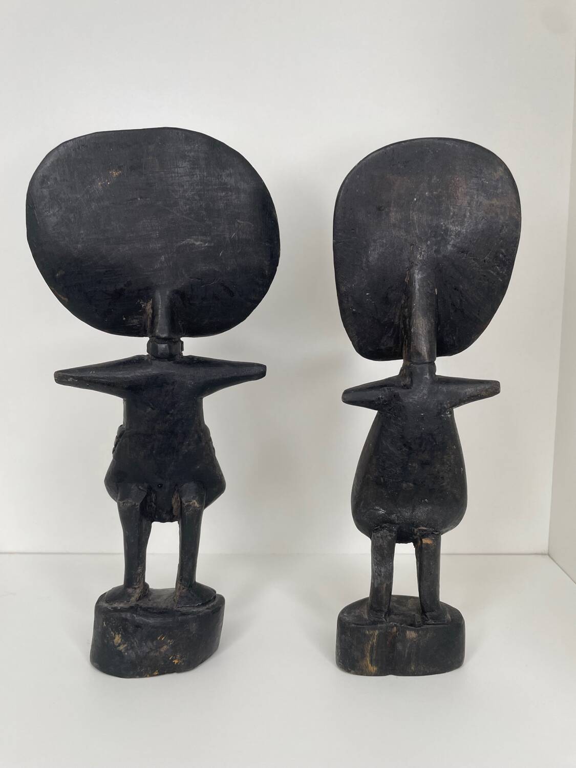 Duo de statuettes de fertilité du Ghana Ashanti